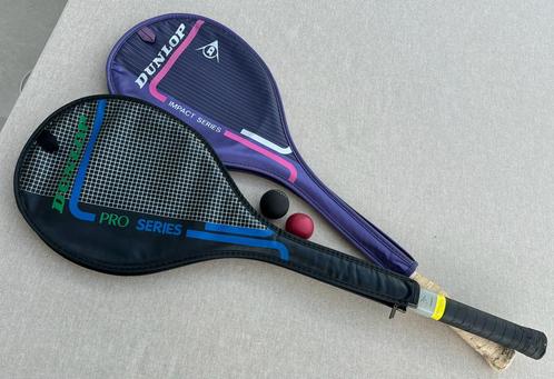 2 Raquettes de Squash Dunlop, Sports & Fitness, Squash, Utilisé, Enlèvement ou Envoi