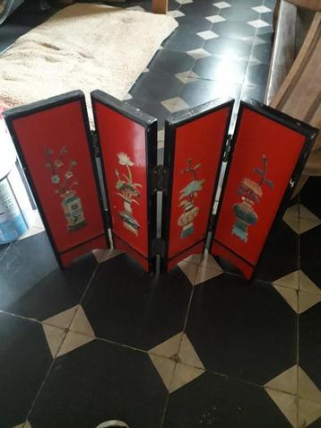 Ancien paravent de table asiatique, Enlèvement ou Envoi