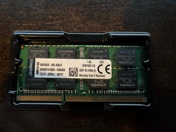 DDR3 1600Mhz 8Gb SODIMM module, Informatique & Logiciels, Mémoire RAM, Enlèvement ou Envoi, 8 GB, DDR3, Utilisé