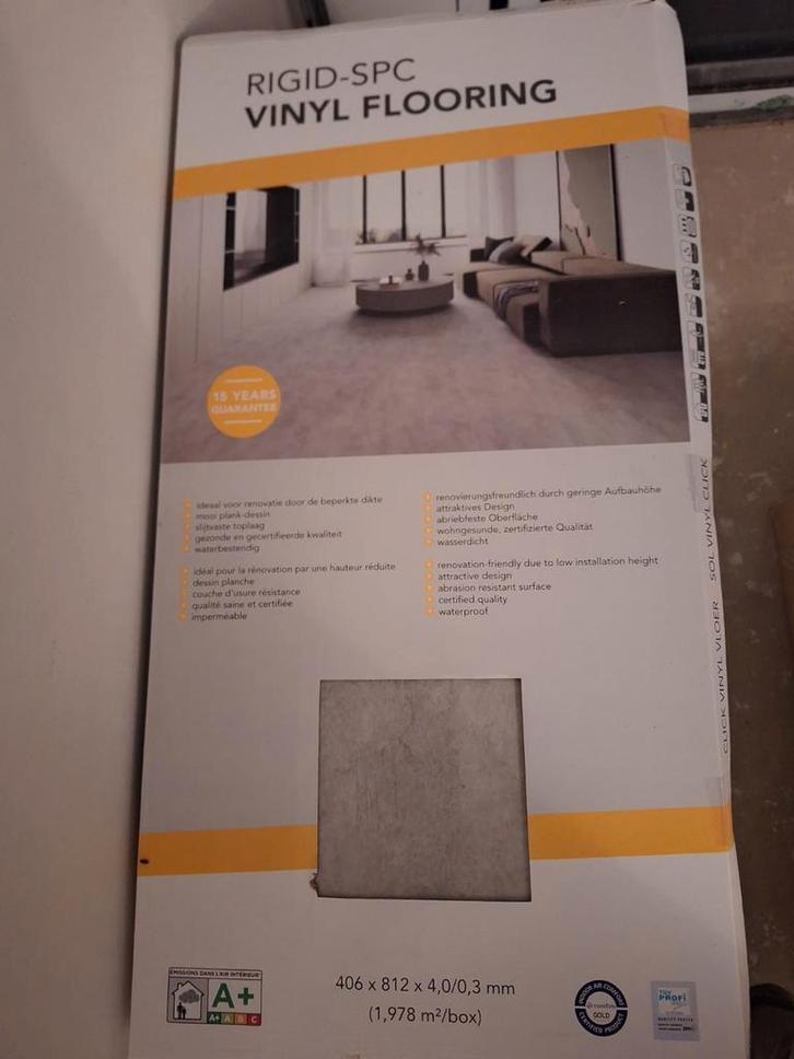 Planchers en vinyle clic NOUVEAUX 25 paquets pour 49 m2, Bricolage & Construction, Planches & Dalles, Neuf, Aggloméré, Synthétique