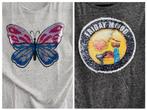 2 t-shirts met omkeerbare lovertjes, maat 134/140, Meisje, Ophalen of Verzenden, Zo goed als nieuw, Shirt of Longsleeve