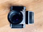 Pentacon six met toebehoren middenformaat camera, Audio, Tv en Foto, Fotocamera's Analoog, Ophalen, Zo goed als nieuw, Spiegelreflex