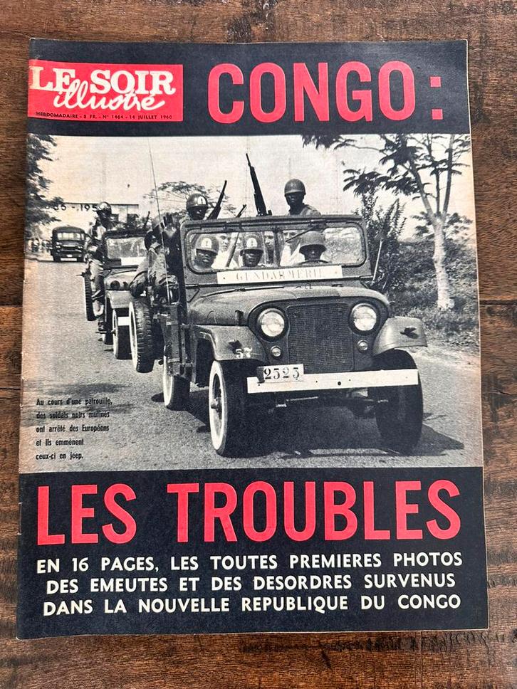 1960 Congo onafhankelijk, Le Soir Illustré 3 magazines Juli, Antiek en Kunst, Kunst | Niet-Westerse kunst, Verzenden