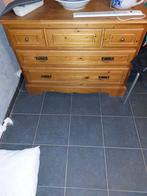 grenen  4deus kast bed 160cm op 200 en kastje met 3 schuiven, Huis en Inrichting, Slaapkamer | Complete slaapkamers, Ophalen, Gebruikt