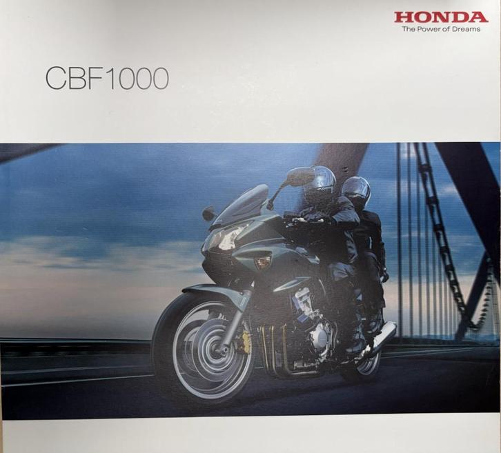 RETRO: Originele verkoopsbrochure Honda CBF 1000, Motoren, Handleidingen en Instructieboekjes, Honda, Ophalen of Verzenden