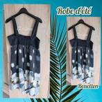 Robe d'été avec motifs pour femme-gris foncé-Benetton, Benetton, Ophalen of Verzenden, Grijs, Gedragen