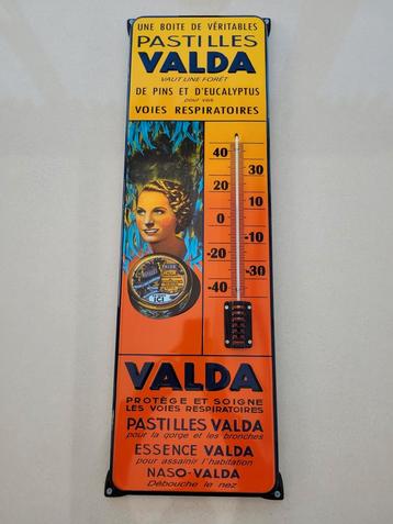 Exceptionnelle plaque emaillee thermometre valda 80 cm beschikbaar voor biedingen