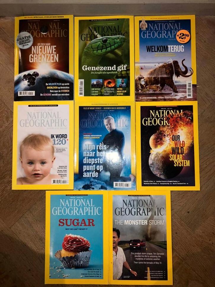 National Geographic 2013 - 8 edities - als Nieuw !, Livres, Journaux & Revues, Enlèvement ou Envoi