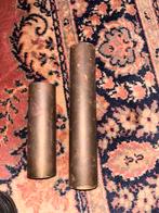 2 antieke rode koper kandelaars, Enlèvement ou Envoi, Cuivre