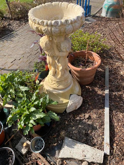 Fonteintje met waterbak en sierstenen, Tuin en Terras, Waterpartijen en Fonteinen, Gebruikt, Ophalen