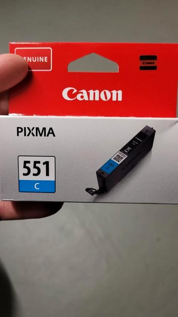 Canon 551 blauw, 5 stuks, ook andere kleuren beschikbaar