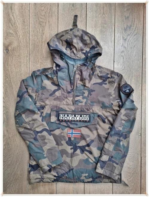 NAPAPIJRI - ANORAK RAINFOREST POCKET WINTER - T.: S, Kinderen en Baby's, Kinderkleding | Maat 176, Zo goed als nieuw, Jongen, Jas