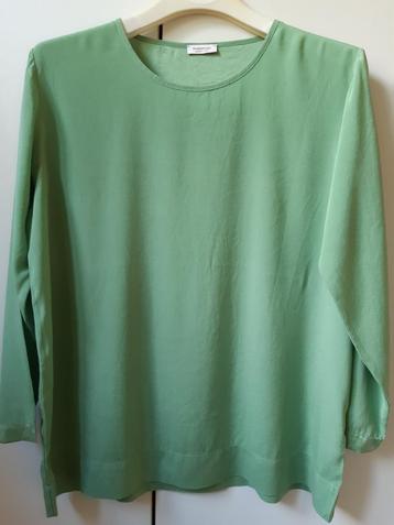 Zijden blouse 'Rossopuro' maat 40 (L)