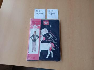 Nieuw, pyama maat 104/110 meisje beschikbaar voor biedingen