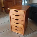 Kleine kast met 6 laden, bureau, archiefkasten., Ophalen, Minder dan 50 cm, Gebruikt, 5 laden of meer