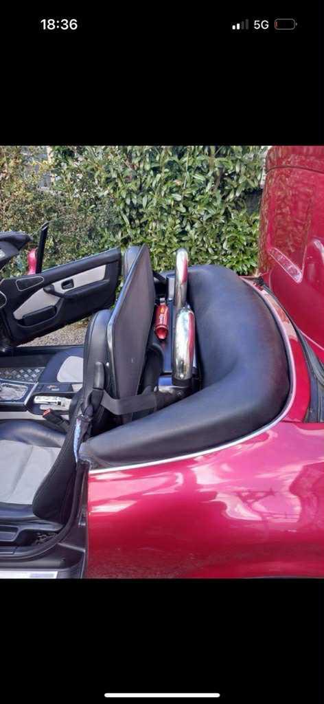 BMW Z3, Auto's, BMW, Particulier, Z3, Benzine, Cabriolet, Handgeschakeld, Rood, Grijs, Onderhoudsboekje, Ophalen