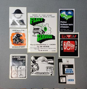 Lokerse feesten ea. stickers van Lokeren   1970s  beschikbaar voor biedingen