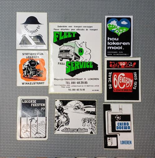 Lokerse feesten ea. stickers van Lokeren   1970s, Verzamelen, Stickers, Ophalen of Verzenden