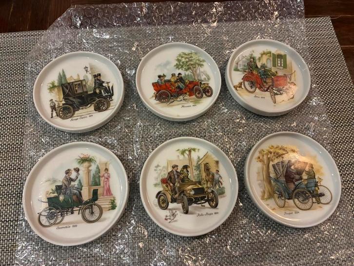 sous verres bareuther voitures anciennes oldtimer, Huis en Inrichting, Woonaccessoires | Onderzetters, Gebruikt, Glas of Kopje