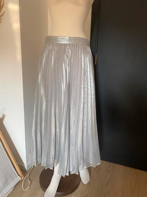 Jolie logue zilverkleurige plooirok, Kleding | Dames, Rokken, Zo goed als nieuw, Overige kleuren, Onder de knie, Ophalen of Verzenden