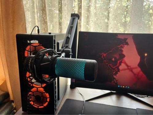 HyperX Quadcast S met mic arm, Muziek en Instrumenten, Microfoons, Zo goed als nieuw, Studiomicrofoon, Ophalen of Verzenden
