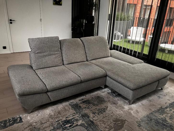 Longchair luxe zetel, Huis en Inrichting, Fauteuils, Zo goed als nieuw, Stof, 125 cm of meer, 100 tot 125 cm, Ophalen