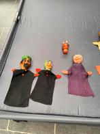Vintage handpoppen poppentheater set jaren 50/60 – compleet, Verzamelen, Poppen, Ophalen of Verzenden, Gebruikt