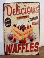 Plaque metallique gauffre waffles, Enlèvement ou Envoi, Comme neuf