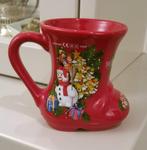 stenen drinkbeker met kerstmis versiering, Diversen, Kerst, Ophalen of Verzenden, Zo goed als nieuw