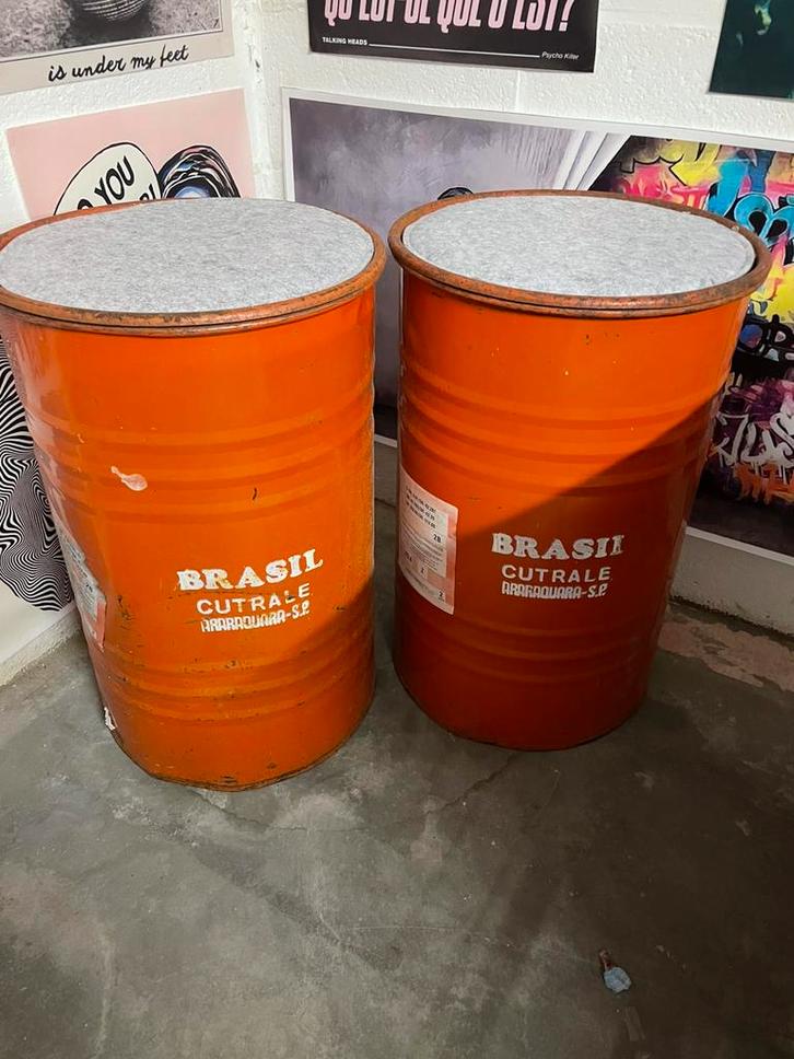 Tonnen krukken, Maison & Meubles, Tabourets de bar, Comme neuf, Enlèvement