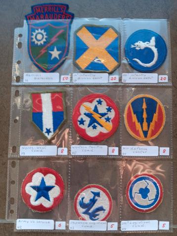Us ww2 patches beschikbaar voor biedingen