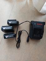 Chargeur et 3 batterie Bosch 14.4V, Doe-het-zelf en Bouw, Ophalen of Verzenden, Zo goed als nieuw