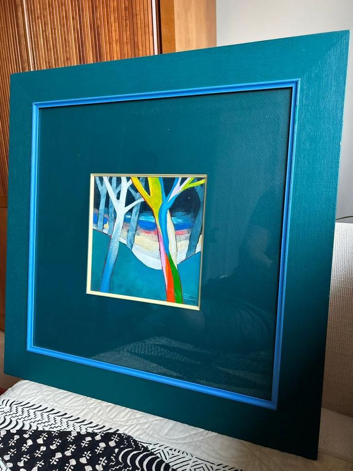 2 schilderijen Frans Van Kerckhove, Antiek en Kunst, Kunst | Schilderijen | Abstract, Ophalen