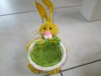 Lapin de Pâques avec panier en osier, Diversen, Pasen, Ophalen of Verzenden, Nieuw