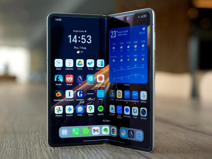 Honor MAGIC V5 foldable phone (512GB, 16GB ram), nieuwstaat!, Telecommunicatie, Mobiele telefoons | Overige merken, Zo goed als nieuw