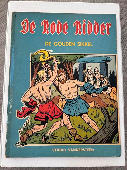De Rode Ridder 8 De Gouden Sikkel eerste druk 1961, Livres, BD, Enlèvement ou Envoi