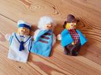 3 houten vingerpopjes, Ophalen of Verzenden, Zo goed als nieuw, Overige typen