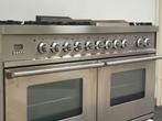 🍀 Luxe Fornuis Boretti 120 cm RVS 2 grote ovens Frytop, Elektronische apparatuur, 60 cm of meer, 5 kookzones of meer, Vrijstaand