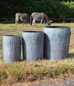 Zinken ton, dolly tub, bucket barrel decoratief in huis/tuin, Ophalen of Verzenden