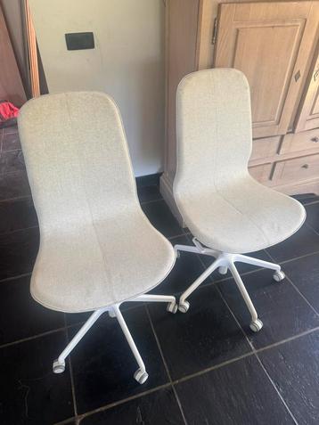 2 nieuwe IKEA LANGFJÄLL Gunnared beige conferentiestoelen beschikbaar voor biedingen
