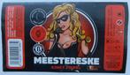 Bieretiket Meestereske Brouwerij De Meester (10r8), Verzenden, Gebruikt