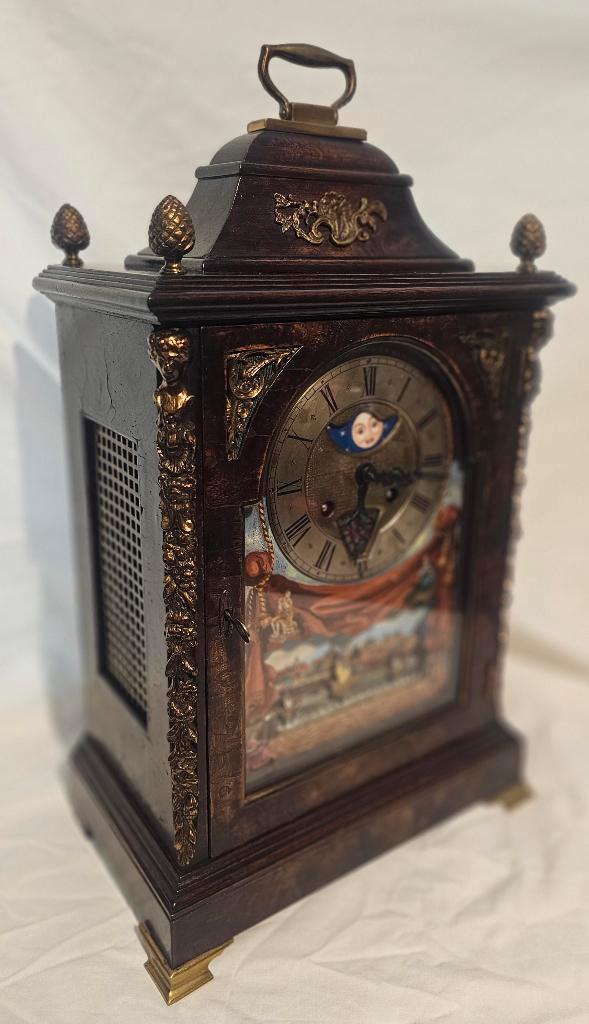 antieke tafelklok  met scheepjes mechaniek, Antiek en Kunst, Antiek | Klokken, Ophalen