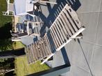 Ligzetel teak, Tuin en Terras, Ophalen, Gebruikt, Verstelbaar
