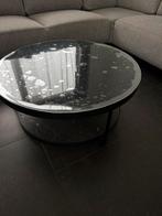 Table basse, Maison & Meubles, Tables | Tables de salon, Enlèvement, Comme neuf, Rond, Verre