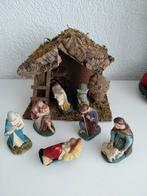 Oude kerststal met beelden, Verzamelen, Ophalen of Verzenden