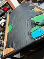 Zwartgrijs Italiaanse halve huid 1.3mm dik krakkelee A-552, Hobby en Vrije tijd, Stoffen en Lappen, Ophalen of Verzenden, Zo goed als nieuw