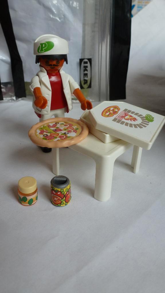 Playmobil pizzabakker, Kinderen en Baby's, Speelgoed | Playmobil, Zo goed als nieuw, Complete set, Ophalen of Verzenden