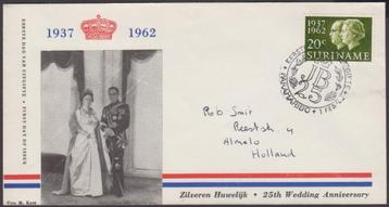 1962 - SURINAME - Mariage en argent de la reine Juliana du F