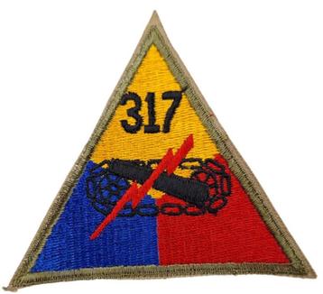 een us 317 th Armored Division patch