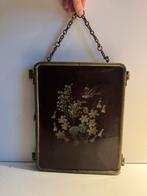 Antieke Plooibare spiegel, Antiek en Kunst, Ophalen of Verzenden, Rechthoekig, Minder dan 50 cm, Minder dan 100 cm